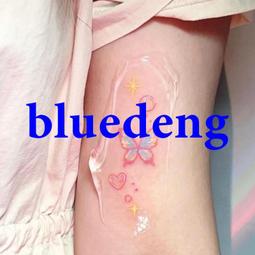 蝴蝶紋身貼 粉色少女心ins風彩色小清新辣妹身貼紙防水持久 歷史價格詳細信息