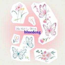 蝴蝶紋身貼 粉色少女心ins風彩色小清新辣妹身貼紙防水持久 歷史價格詳細信息