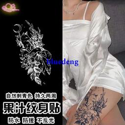 小狐貍草本果汁紋身貼半永久持久防水不掉色逼真刺青色不反光 價格比較,價格查詢,歷史價格詳細信息