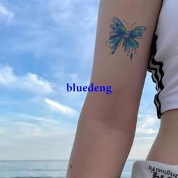 蝴蝶紋身貼 粉色少女心ins風彩色小清新辣妹身貼紙防水持久 歷史價格詳細信息