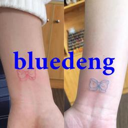 蝴蝶紋身貼 粉色少女心ins風彩色小清新辣妹身貼紙防水持久 歷史價格詳細信息