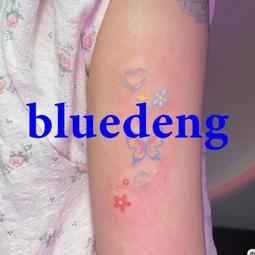 蝴蝶紋身貼 粉色少女心ins風彩色小清新辣妹身貼紙防水持久 歷史價格詳細信息