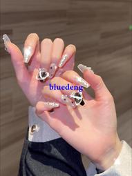 再變 純欲仙女美甲純手工穿戴甲裸色氣質法式魔鏡閃片美甲短杏仁 歷史價格詳細信息