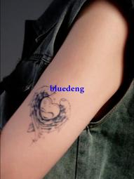 再變 新月蛇草本果汁紋身貼防水女男性感半永久ins風潮酷持久防汗 歷史價格詳細信息