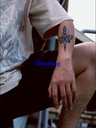 草本紋身貼全臂花臂個性逼真貼畫防水花紋黑色防線浪花印花逼真 歷史價格詳細信息