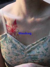 再變 蝶戀粉個性彩色蝴蝶元素防水高級感紋身貼紙清新甜美可愛 歷史價格詳細信息