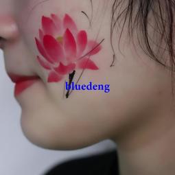 再變 粉蓮花個性彩色防水國風元素百搭潮酷紋身貼女清新防汗性感 價格比較,價格查詢,歷史價格詳細信息