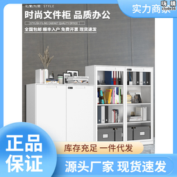 文件櫃矮櫃檔案櫃地櫃辦公室帶抽邊櫃帶鎖簡約儲物櫃辦公書櫃 歷史價格詳細信息