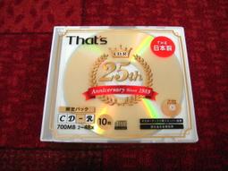 太陽誘電25周年紀念限定版，That's 25th 48X CD-R，黃金版面，銀合金反射膜，紀念CD-R最具收藏價值 價格比較,價格查詢,歷史價格詳細信息