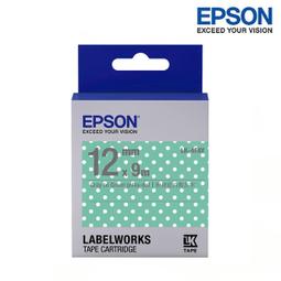 EPSON LK-4FAY S654425 標籤帶(點紋系列)粉綠/白點底灰字 歷史價格詳細信息