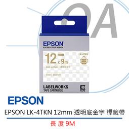 【KS-3C】含稅 EPSON LK-4KBM 12mm 金底黑字 標籤帶 歷史價格詳細信息