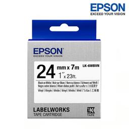 EPSON LK-6YBVN 耐久型標籤帶 24mm 黃底黑字 S656418 歷史價格詳細信息