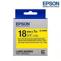 EPSON LK-5YBVN C53S655424標籤帶 耐久18mm 黃底黑字 歷史價格詳細信息