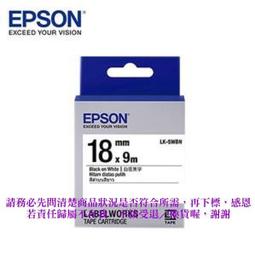 EPSON LK-5WBN C53S655401 一般系列白底黑字標籤帶(寬度18mm) 歷史價格詳細信息