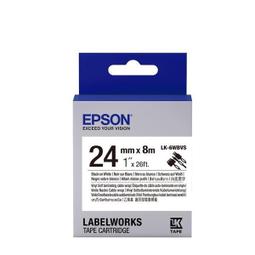 EPSON LK-6WBVN 耐久型標籤帶 24mm 白底黑字 S656417 歷史價格詳細信息