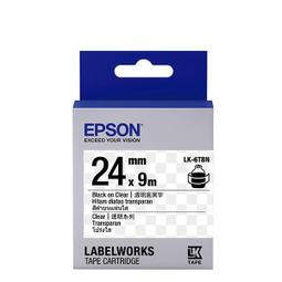 EPSON LK-6TBN C53S656406 透明系列透明底黑字標籤帶(寬度24mm) 歷史價格詳細信息