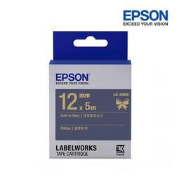 EPSON LK-4HKK C53S654429 緞帶系列海軍藍底金字標籤帶(寬度12mm) 歷史價格詳細信息