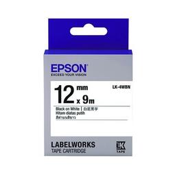 愛普生 EPSON LK-4WBH 原廠標籤帶(產業用高耐熱) 白底黑字 12mm x 2M 標籤帶 貼紙 標籤貼紙 歷史價格詳細信息
