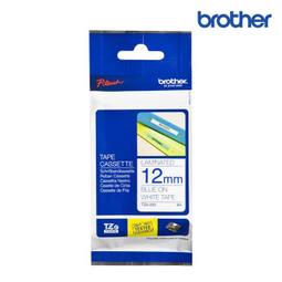 兄弟牌 BROTHER 白底藍字 12mmx8M 標準黏性護貝標籤帶 /包 TZe-233 歷史價格詳細信息