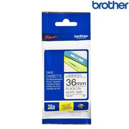 兄弟牌 BROTHER 白底黑字 36mmx8M 標準黏性護貝標籤帶 /包 TZe-261 歷史價格詳細信息