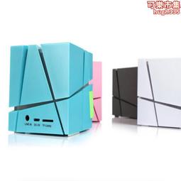 qone 炫酷七彩燈魔方無線音箱迷你可攜式插卡小音響手機低音炮 歷史價格詳細信息