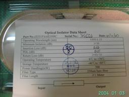 ( 光電材料 ) 光耦合器 Optical Coupler  1550±20nm 2*2 歷史價格詳細信息