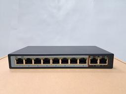 8+2路 鐵殼 (POE供電交換機) 10 PORT POE SWICH 可加購POE分離器 12V變壓器 監視器 歷史價格詳細信息