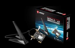 【MSI 微星】HERALD-AX INTEL AX210NGW WI-FI6 無線網卡 藍芽 PCIE『高雄程傑電腦』 歷史價格詳細信息