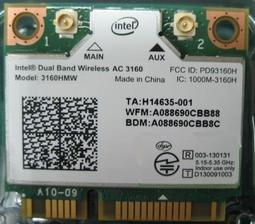 INTEL AC 3160 3160NGW DUAL BAND WIRELESS 雙頻網卡 歷史價格詳細信息