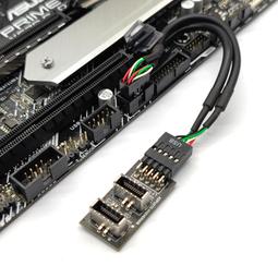 USB3.0轉TYPE-E轉換線 9針/19針公頭轉type-e前置面板usb轉換器 歷史價格詳細信息