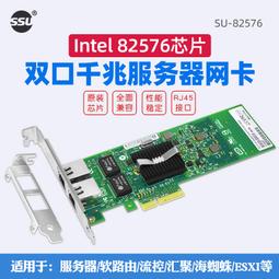 伺服器PCI雙口1000M網卡桌機以太網RJ45有線網口英特爾Intel 82546匯聚愛快ROS海蜘蛛軟路由1810 歷史價格詳細信息