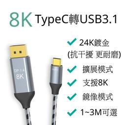 typec轉dp1.4線8K高清165Hz同屏雷電4/3轉接頭1.2手機筆記型電腦外接顯示器轉換連接線usbc接口2K 歷史價格詳細信息