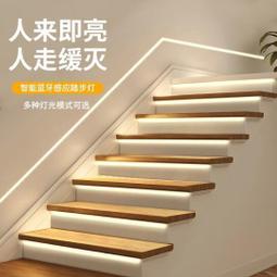樓梯踏步燈追光燈智能感應流水控制器家用led嵌入式臺階燈帶 歷史價格詳細信息