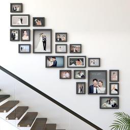 實木相框掛墻免打孔4開7寸30寸24寸32寸A4畫框婚紗照A3相擺臺JL 歷史價格詳細信息