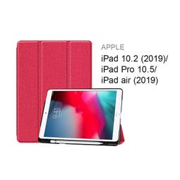 iPad 10.2/10.5/Air 2019 硅膠軟殼Y折帶筆槽平板皮套 平板保護套 (PA204) 黑 歷史價格詳細信息