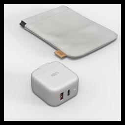 UIBI 柚比 金屬彈片皮革收納包 輕奢簡質3C配件收納包 少女粉 沉穩灰 純潔白 收納包 耳機收納 歷史價格詳細信息