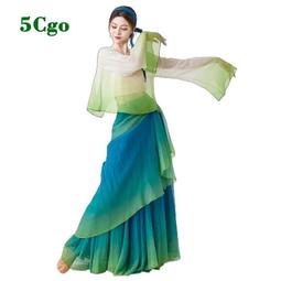 古典舞蹈服女飄逸半身長裙大擺裙芭蕾練功服紗裙舞演出服 歷史價格詳細信息