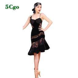 5Cgo【代購七天交貨】拉丁舞黑池比賽表演出服新款專業花服廣場舞重工燙鑽跳舞長袖連衣裙t744140866710 歷史價格詳細信息