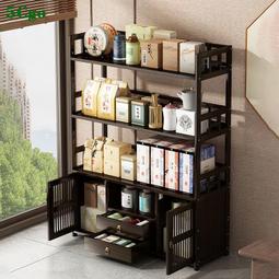 格博古架簡潔置物架 白蠟木書架新中式多寶閣 茶葉架仿古客廳隔斷 歷史價格詳細信息