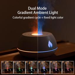 創意七彩漸變精油擴香機家用超聲波加溼器七色火焰香薰機 歷史價格詳細信息