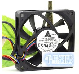 臺達 7015 AFB0712MB 12V 0.24A PWM測速4線CPU散熱風扇 歷史價格詳細信息