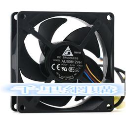 臺達DELTA 8025 12V 0.6A AFB0812SH 8CM 4線溫控電腦機箱風扇 歷史價格詳細信息