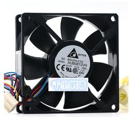 臺達DELTA 8025 12V 0.6A AFB0812SH 8CM 4線溫控電腦機箱風扇 歷史價格詳細信息