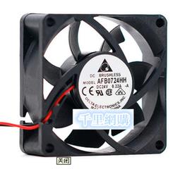 臺達Delta AFB0724VH DC24V 0.33A 7025  7cm 變頻器散熱風扇 歷史價格詳細信息