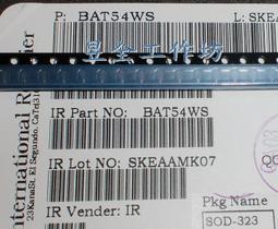 BAT54WS 絲印L9 SOD-323 0805封裝 貼片肖特基二極管 100mA 30V 歷史價格詳細信息