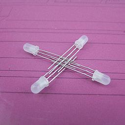 3MM 霧狀無極 紅 綠 雙色發光二極體 LED 2腳 （10只） 999-01048 歷史價格詳細信息