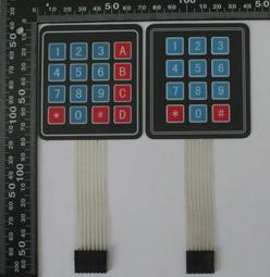 4*4矩陣鍵盤 4*4矩陣薄膜開關/薄膜按鍵/控制面板/單片機擴展鍵盤 W2 [57319-017] 歷史價格詳細信息