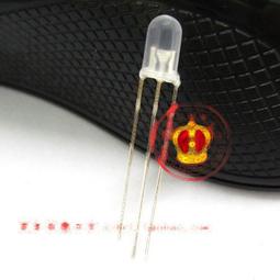 5MM LED 紅綠雙色 共陽透明（普綠偏黃）3腳 發光二極體(10個) 194-01620 歷史價格詳細信息