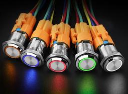 天使眼金屬開關 電源圖案 自鎖式 電源按鈕開關 發光開關 機車開關 按壓式開關 LED改裝 兩段開關 燈條 USB車充 歷史價格詳細信息