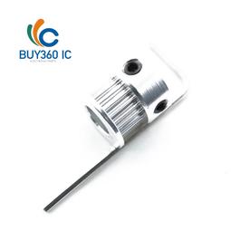 同步帶輪2GT 20齒 帶寬6毫米+M4 L型板手 內孔5mm  GT2傳動帶輪 高16mm 歷史價格詳細信息